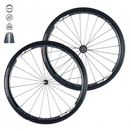 Tufo Carbona 30 Tubular black wheelset + Hi-Composite Carbon Tubular tires